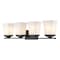 Z-Lite Darcy 4 Light Vanity, Matte Black & Etched Opal 1939-4V-MB - alternate 1